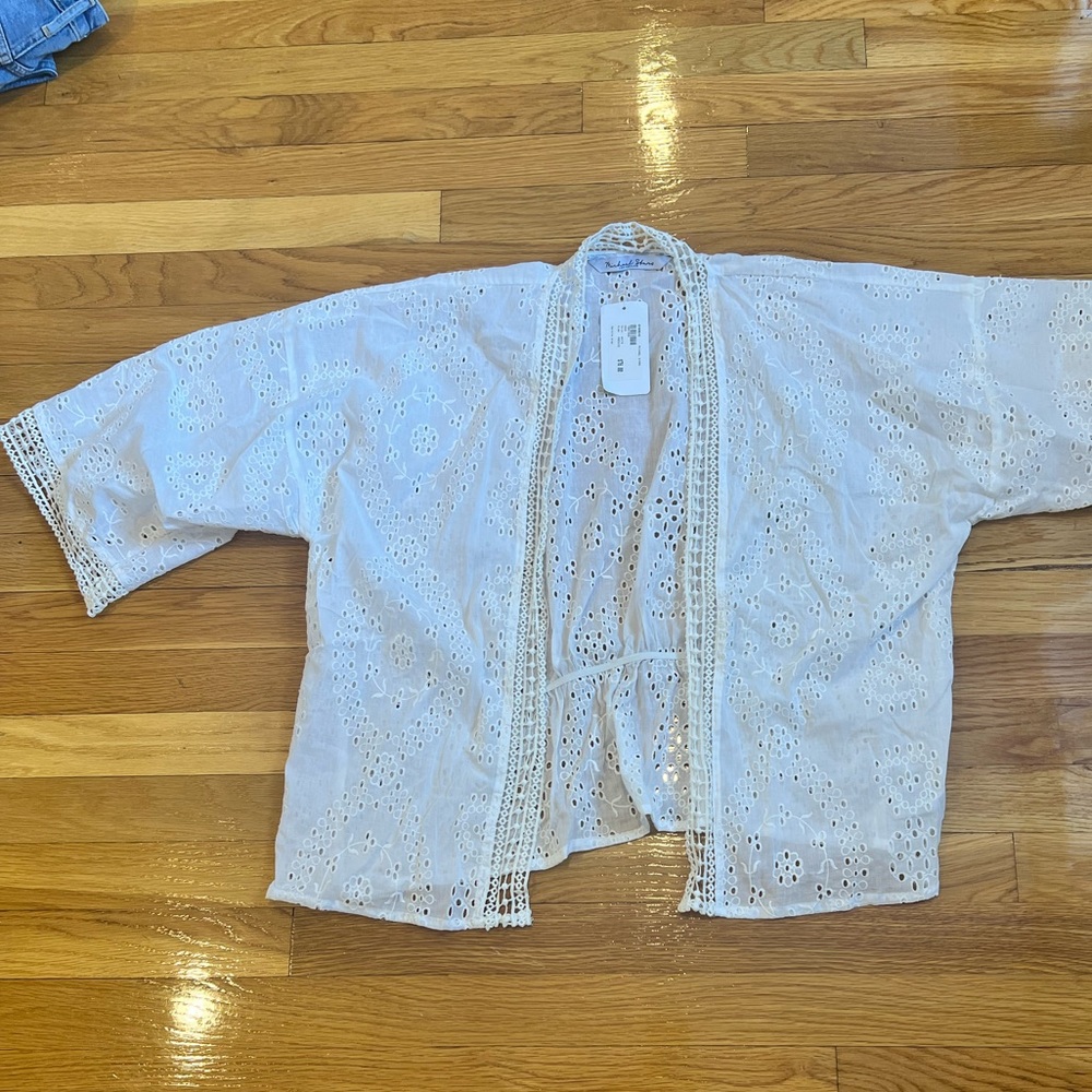 Micheal Stars Eyelet open blouse